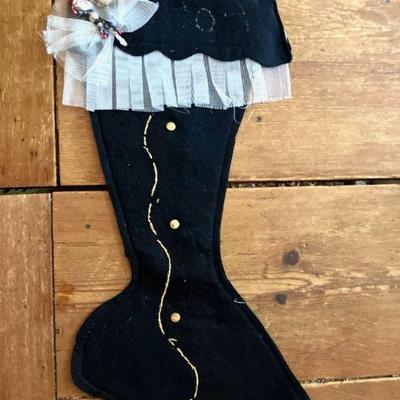 Holiday Victorian Shoe Stocking for Stuffing
