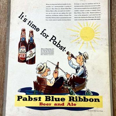 Pabst Blue Ribbon Beer & Ale Advertisement
