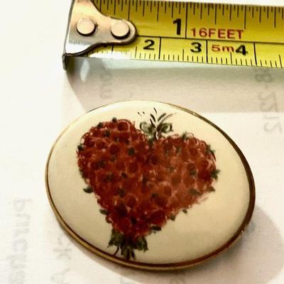 Hand Painted and Signed Pin
