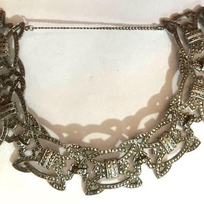 Early Rhinestone Bracelet with Safety Clasp
