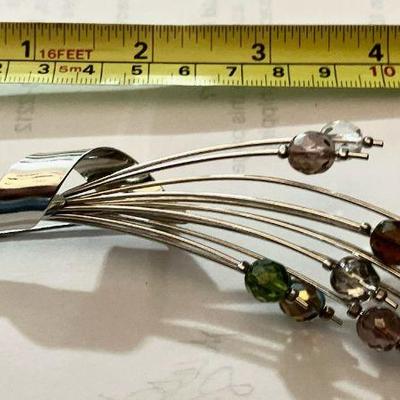 Silver Tone 5" Spray Pin