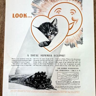 Chesapeake and Ohio Railroad Advertisement
