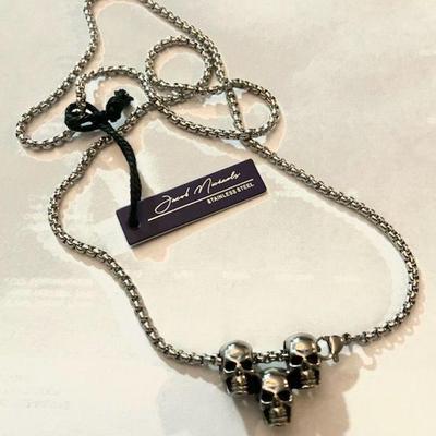 Jacob Michaels Stainless Steel Necklace with Original Tag
