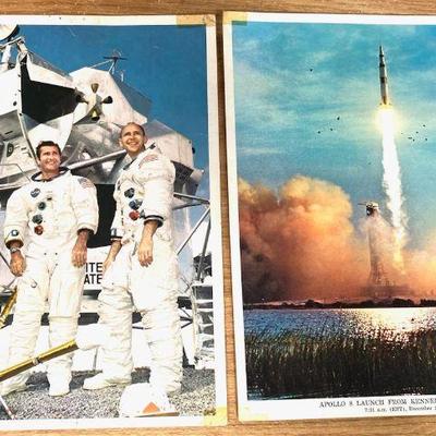 Two (2) Apollo 8 Launch Photographs
