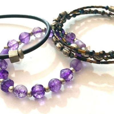 Three Bangle Bracelets
