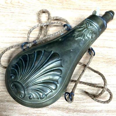 Brass Powder Horn
