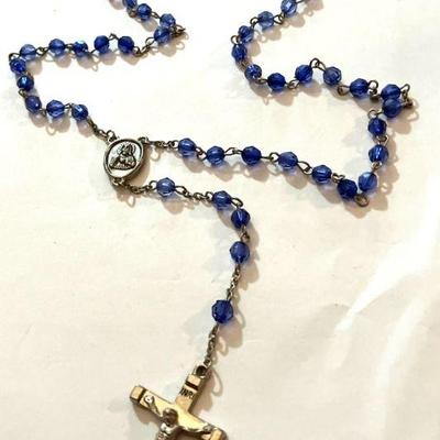 Brilliant Blue Rosary

