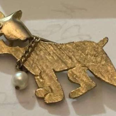 Boston Bull Dog Pin

