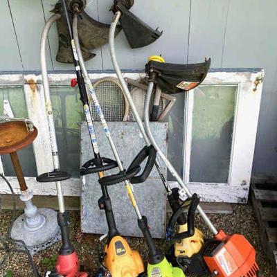 Five (5) Running Weed Wackers
