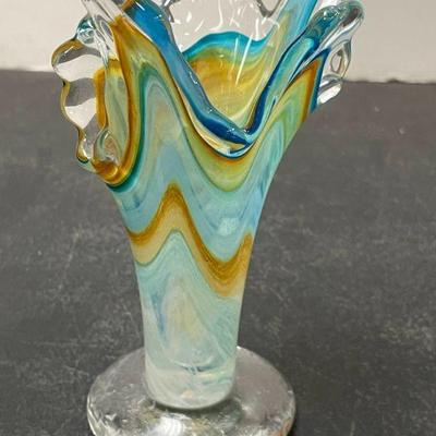 Pulled Glass Vase