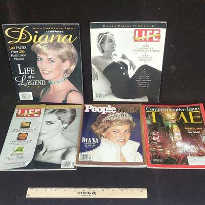 Princess Diana Magazines LIFE and Y2k TIME