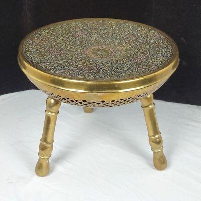 Cut Brass Indian Warming Stool
