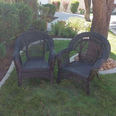 Black Wicker Chairs