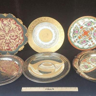 Silver Plate Platters and Decorative Plates