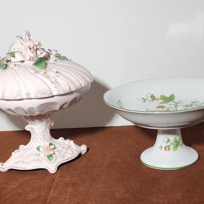 Covered Candy Dish and Bowl