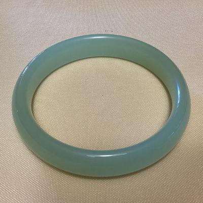 MMB023 Celadon Green Jade Bangle Bracelet New