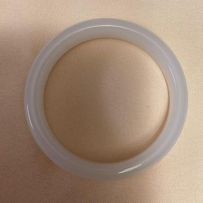 MMB015 White Jade Bangle Bracelet New 