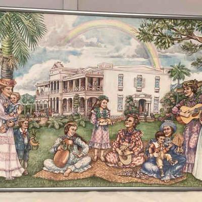 MMB113 Framed Hawaiian Picture 