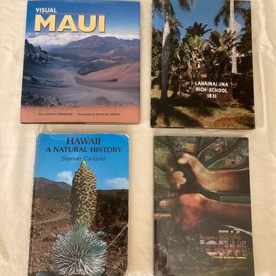 MMB074 Lahainaluna High School 150th Anniversary Book, Native Hawaiian Journal & Two Other Books