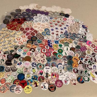 MMB026 Large Batch Of Vintage POGS 