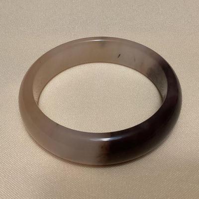 MMB011 Violet Jade Bangle Bracelet New 