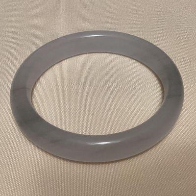 MMB014 Gray Jade Bangle Bracelet New