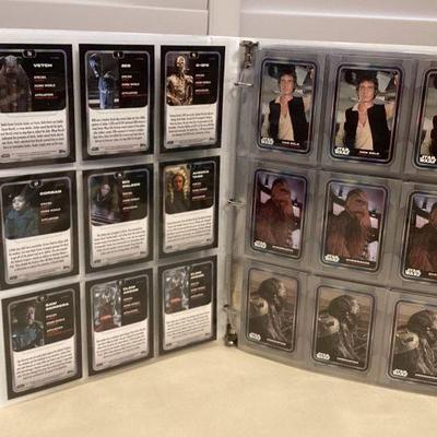 MMB053 Binder Full Of Over 290 Star Wars Trading Cards 