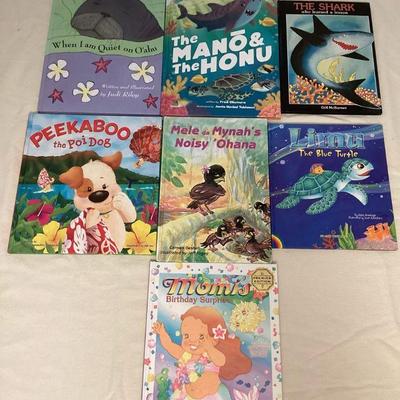 MMB069 Seven Children’s Hawaiian Hardcover Books 
