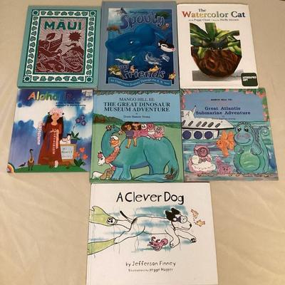 MMB036 Seven Hawaiian Children’s Hardcover Books Illustrated By Local Artists