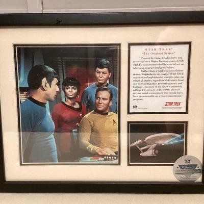MMB155 Framed & Matted Collectible Star Trek Picture 