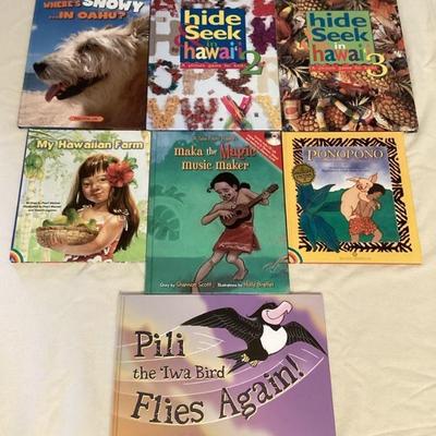 MMB067 Seven Hawaiian Children’s Hardcover Books 