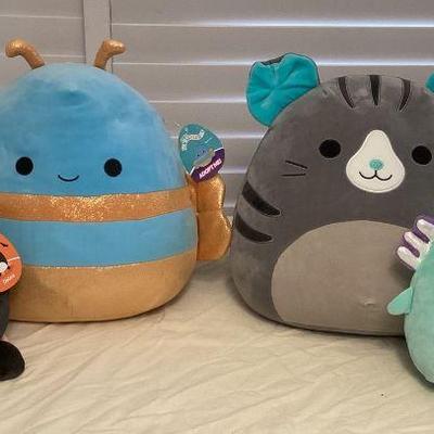 MMB159 Four Squishmallows Plushies New With Tags