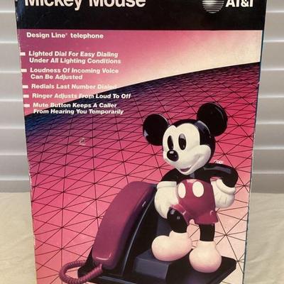 MMB181 Vintage Mickey Mouse Telephone New