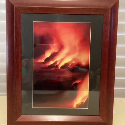 MMB153 Framed Art Photo Of Fox’s Landing Lava Flow By Bryan Lowry