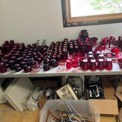Red Glassware