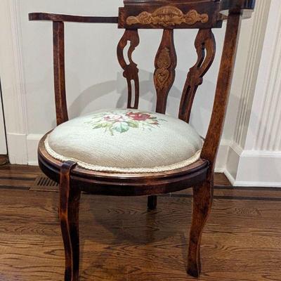Antique Victorian Corner Chair