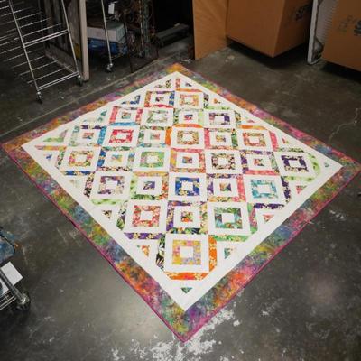 Floral Design Handmade Quilt