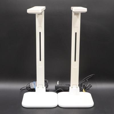 Pair Of Intertek C.Crane Aenoic 2 Led Desk Lamps #DL-60H