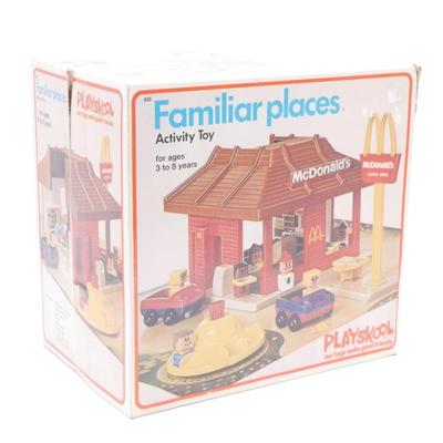 Vintage 1974 Playskool Familiar Places McDonald’s Play Set
