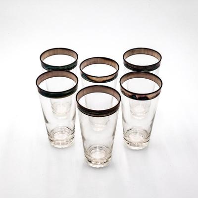 Set Of 6 Dorothy Thorpe Style Highball Tumblers Glasses