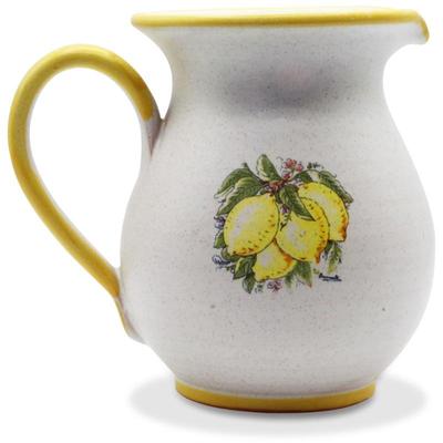 Vintage Capri Ceramic Italian Pitcher with Lemon Design