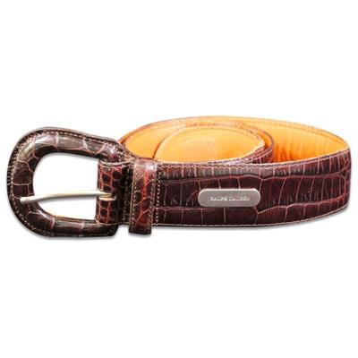 Ralph Lauren Alligator Brown Leather Belt