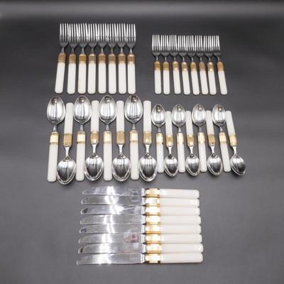 40pc Laslo for Mikasa Prisma-Opaline Flatware Set