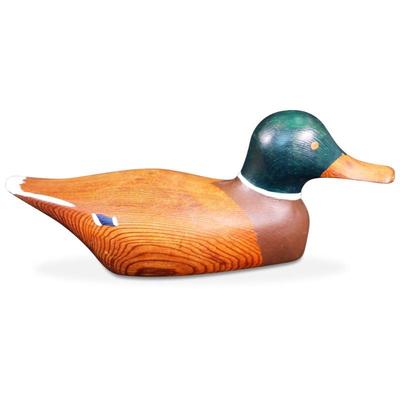 Signed Hand-Carved and Painted Decoy Duck