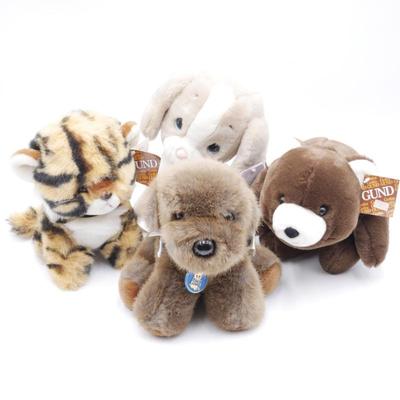 Lot of 4 Vintage Stuffed Animals - New w/Tags