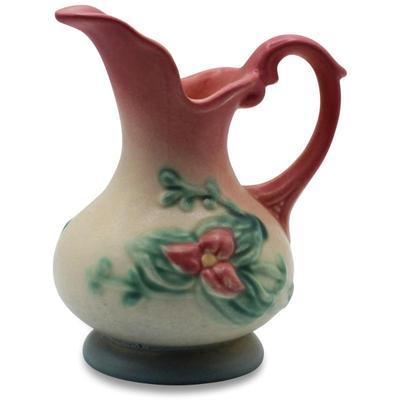 1940s Hull Art Pottery Pitcher Vase with Wildflower Design