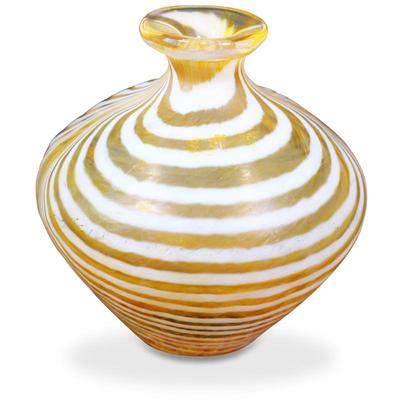 Boda “Minos” Mini Vase with White Swirl Design