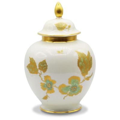 1937 Vintage Gerold Porzellan Bavaria Botanical Ginger Jar