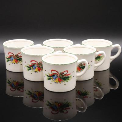 Salem "Christmas Eve" Teacups (Set of 6)
