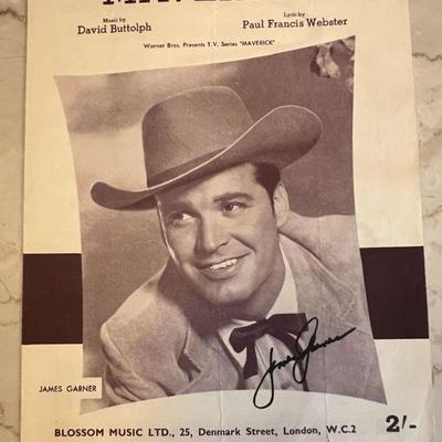 James Garner autographed photo